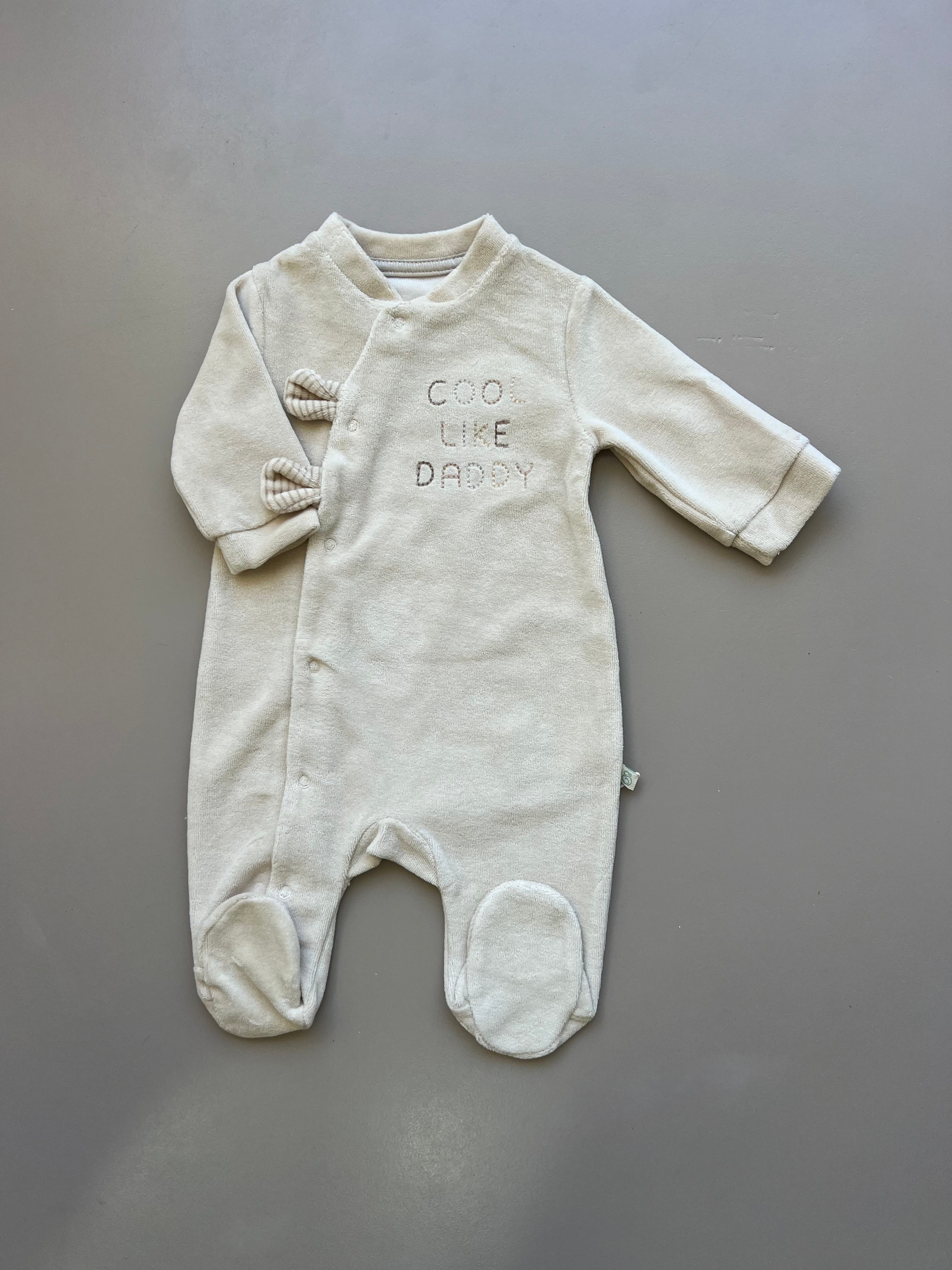 GOTS™ Certified Organic Cotton Velvet Overall With Snap Buttons