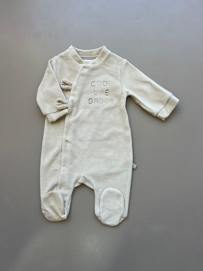 GOTS™ Certified Organic Cotton Velvet Overall With Snap Buttons