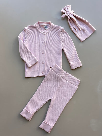 100% Cotton 3 Pcs Set With Buttons