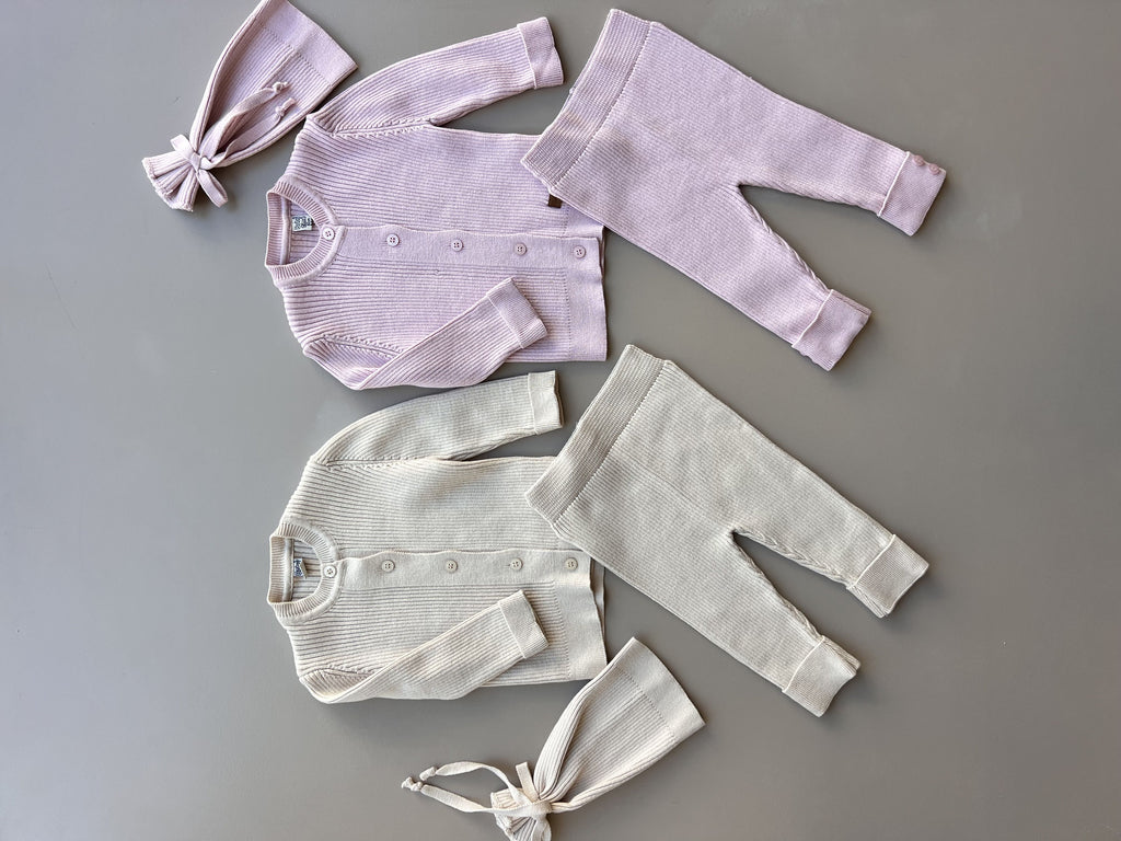 100% Cotton 3 Pcs Set With Buttons
