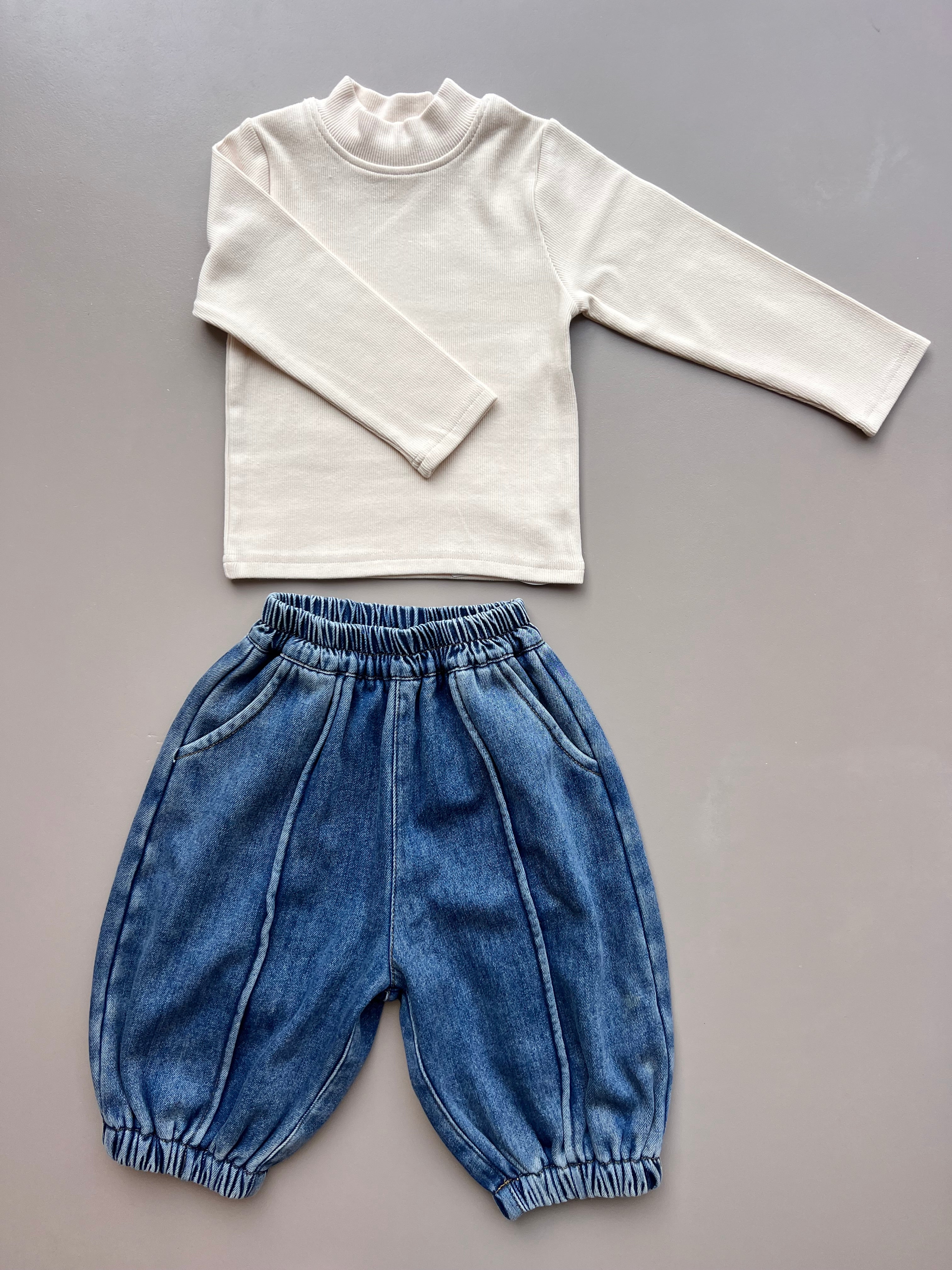 Blue Denim Jeans Fur Inside