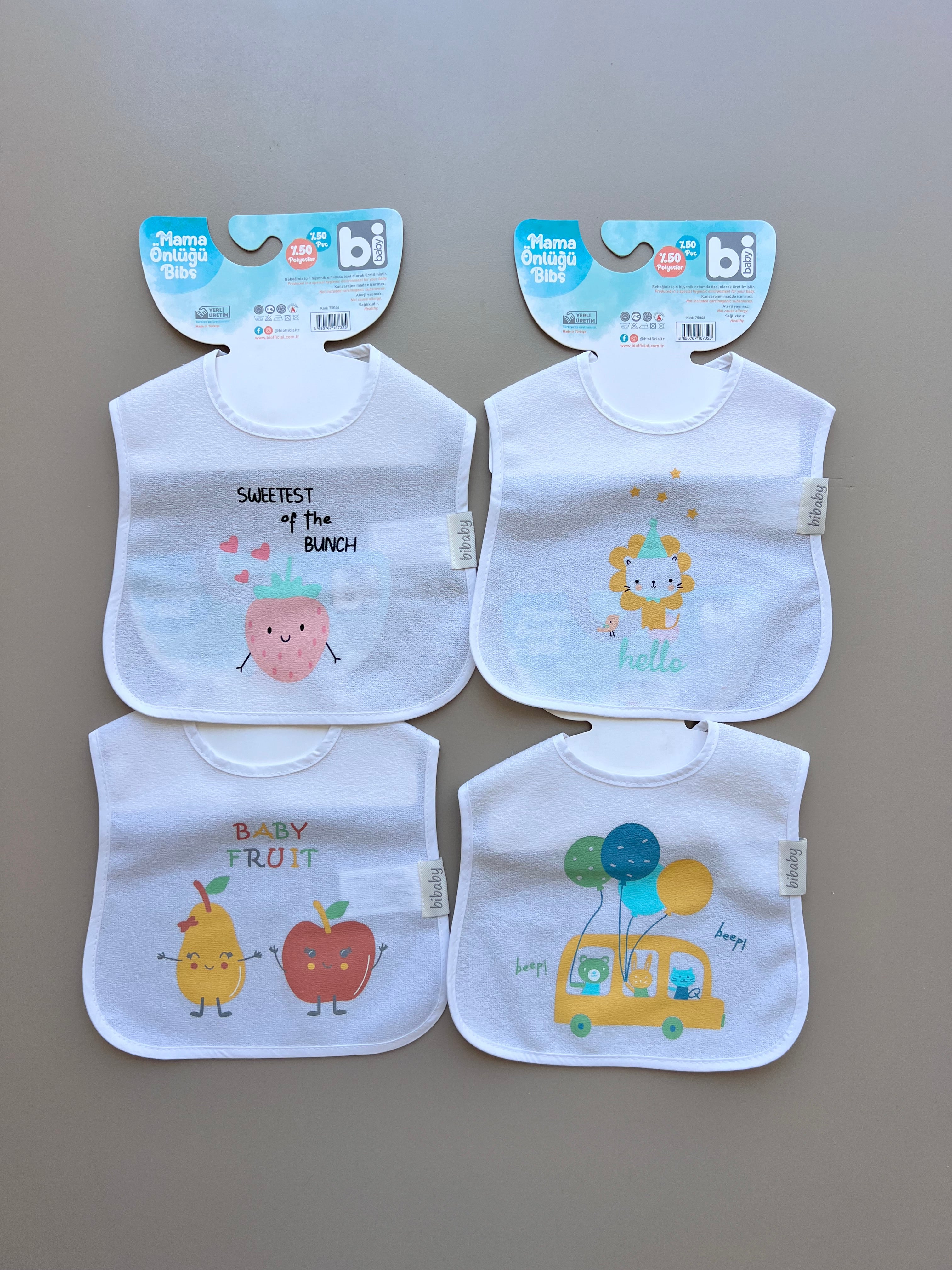 White Impermeable Bib