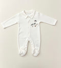 Nœud Blanc™ Organic Cotton Polo Goose Footed Overall