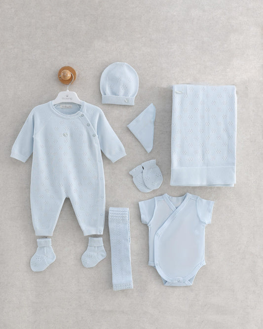 Light Blue Organic Cotton Hospital Set 8 pcs