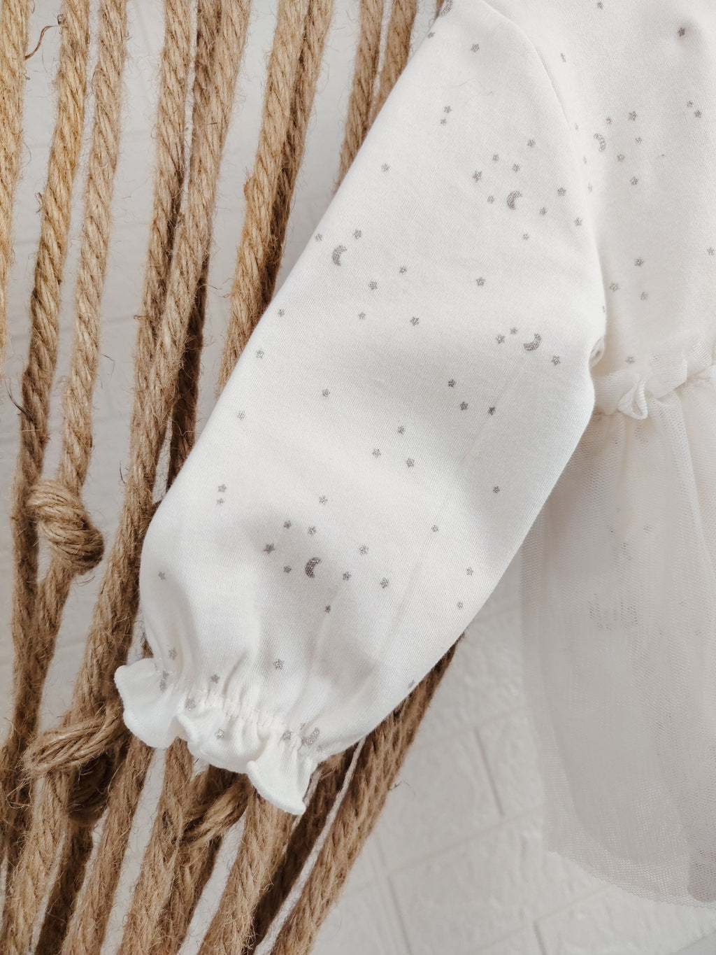 Off-White Tulle Romper Dress