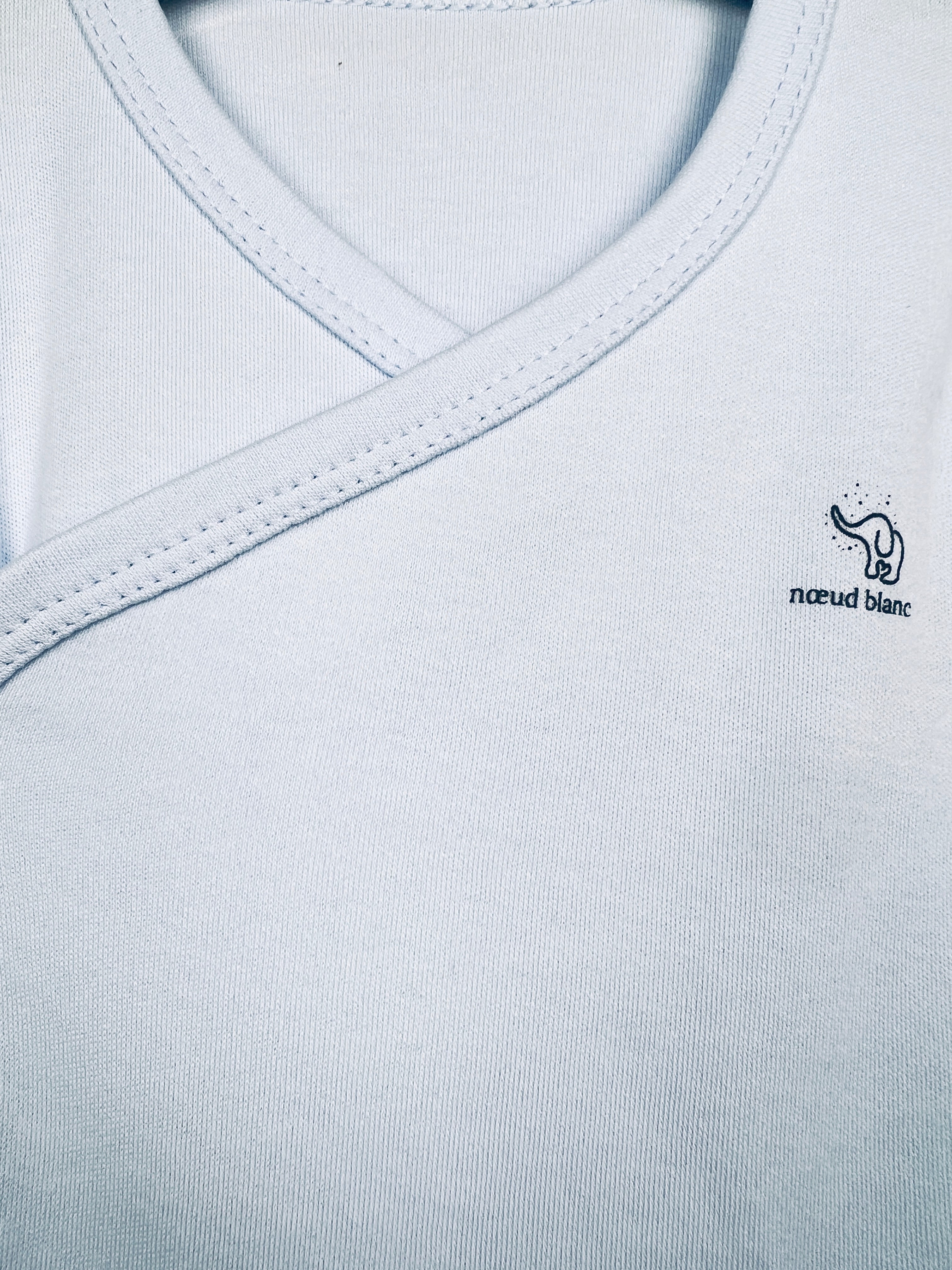 Nœud Blanc™ Organic Cotton Double Breasted & Double Size Long Sleeves Body