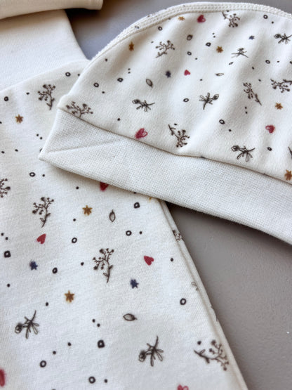 Beige Cat Organic Cotton 5 pcs Set