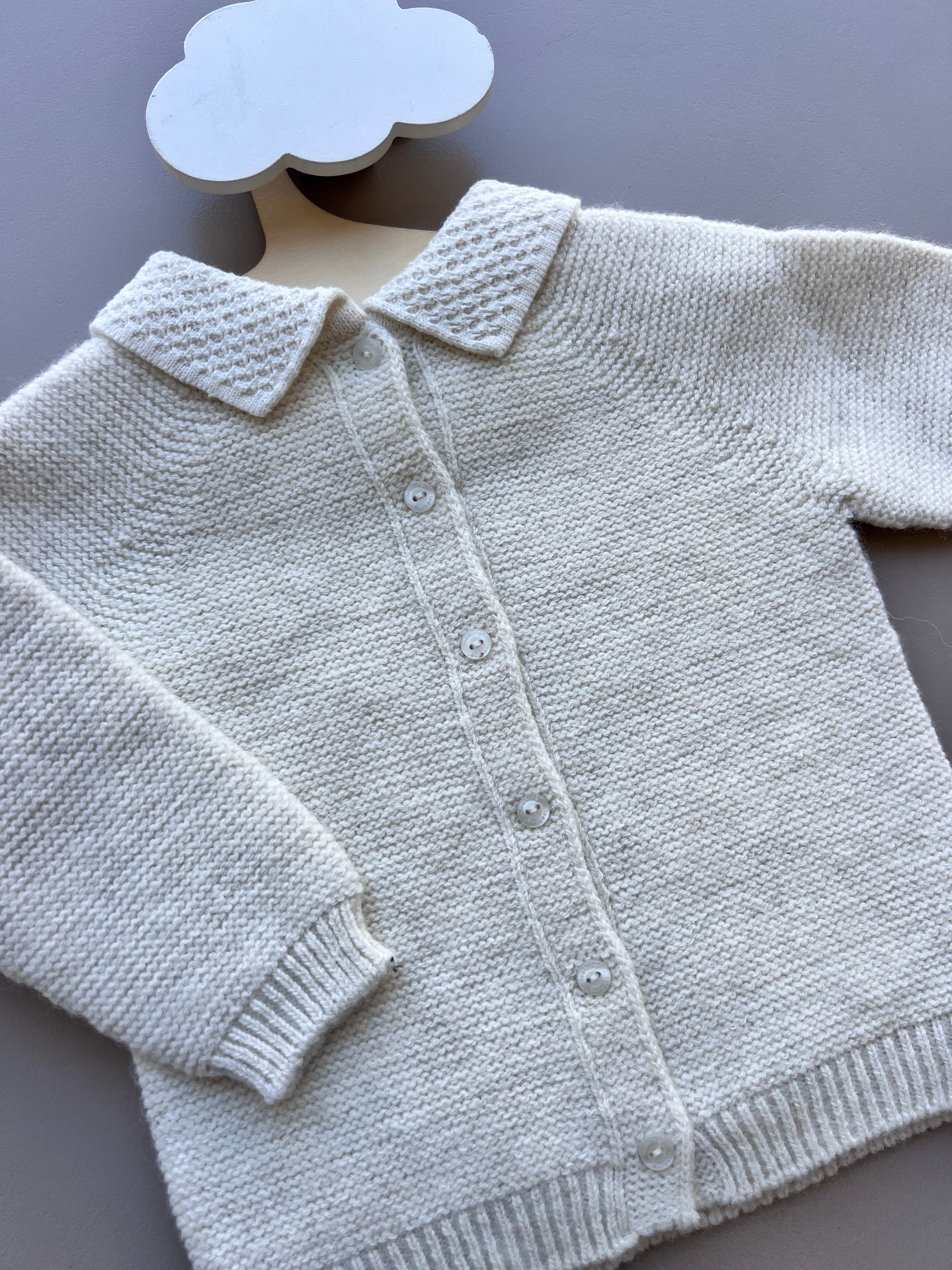 Off-White Merino Wool Polo Hospital Set 5 Pcs
