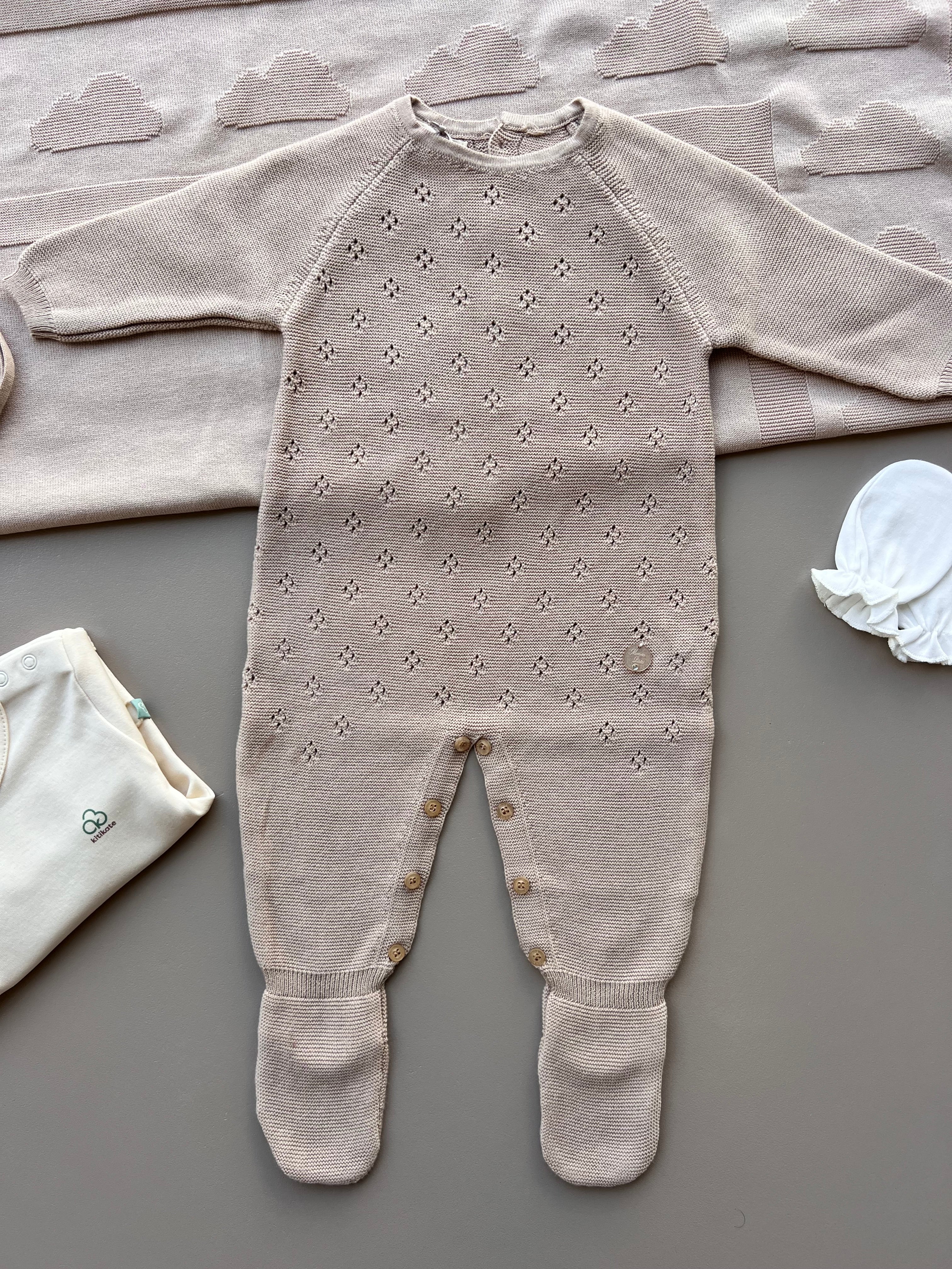 Brown Cotton Footed Overall Hospital Set 5 Pcs