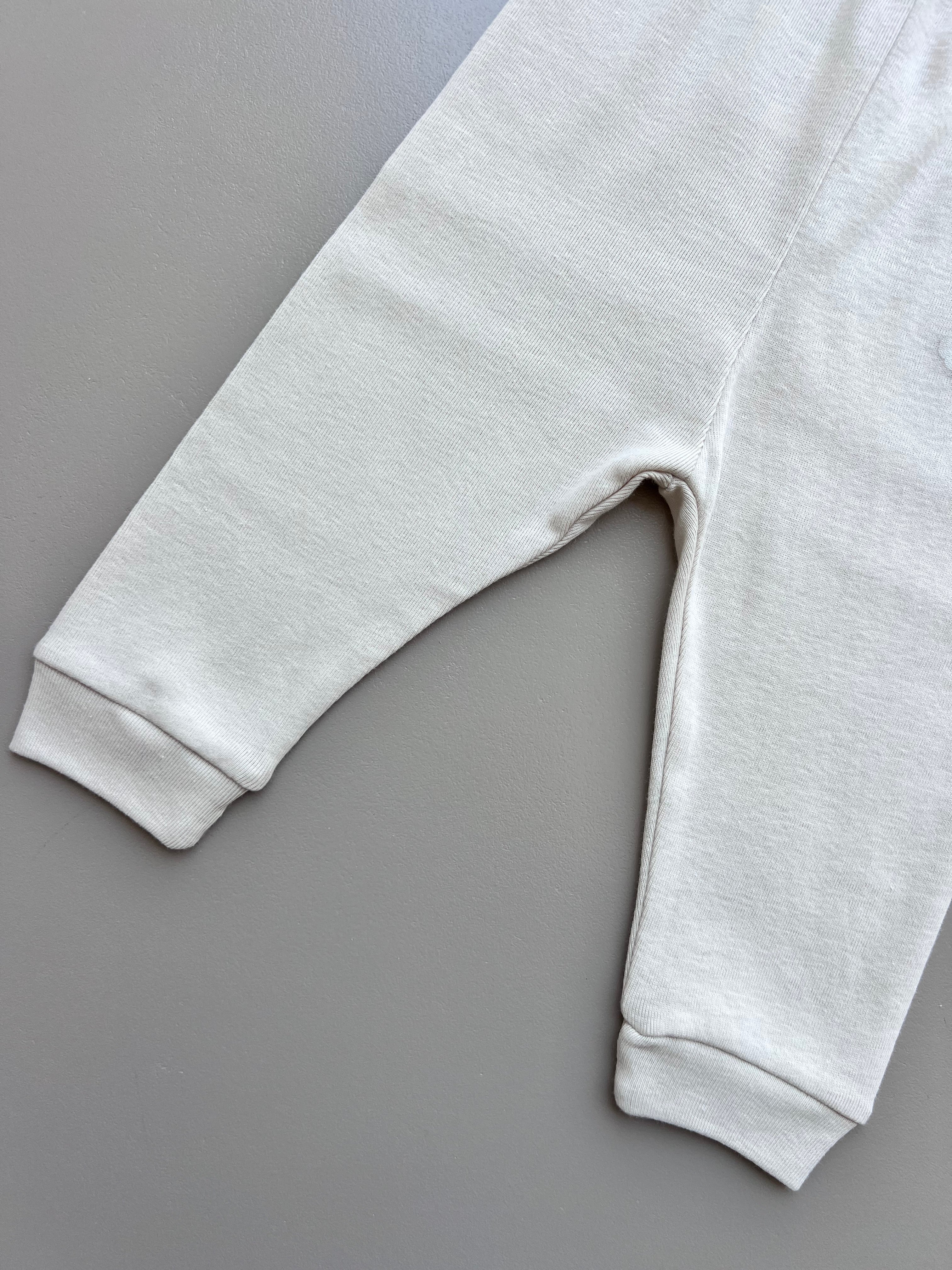 Beige Organic Cotton Pants Giraffe