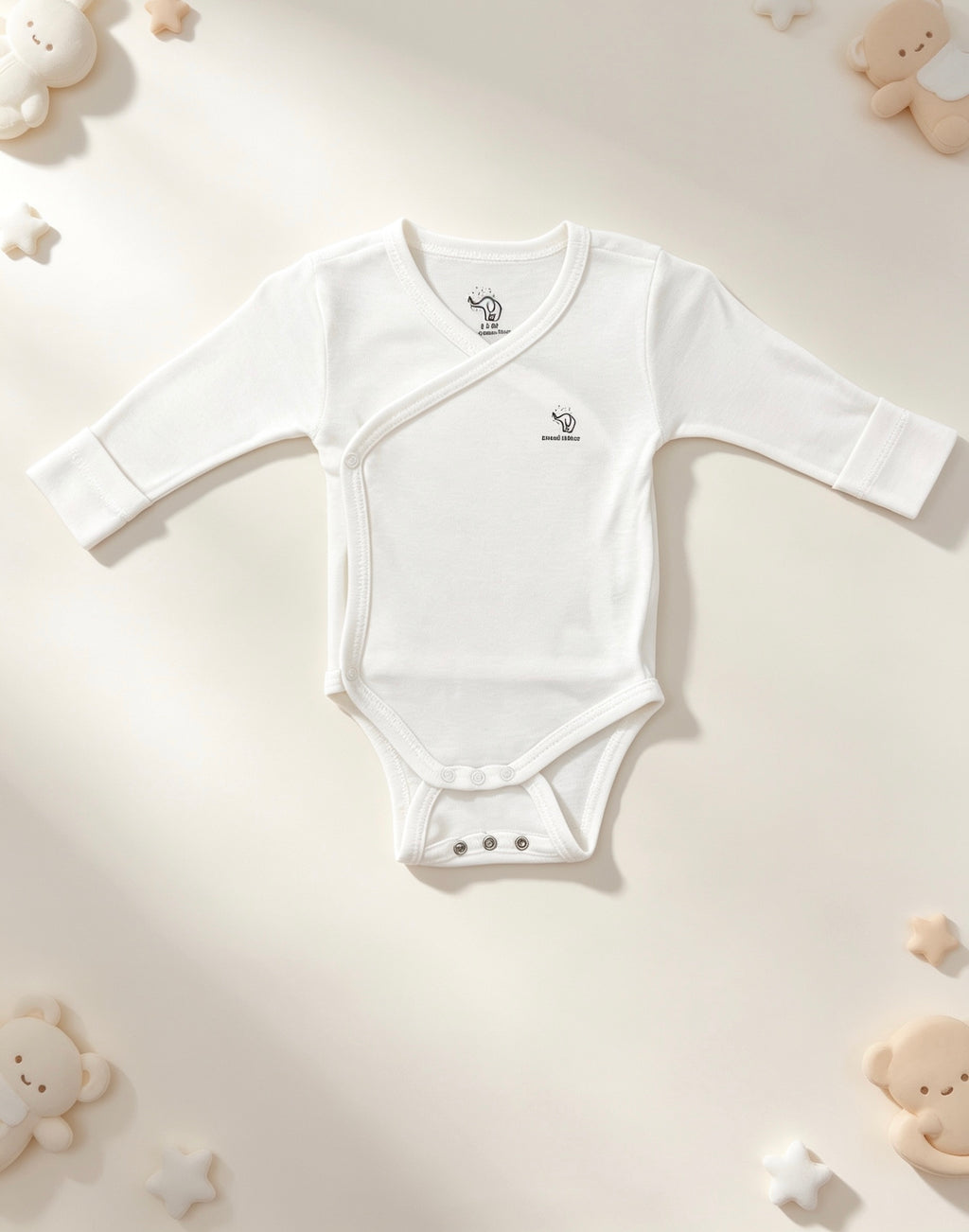Nœud Blanc™ Organic Cotton Double Breasted & Double Size Long Sleeves Body