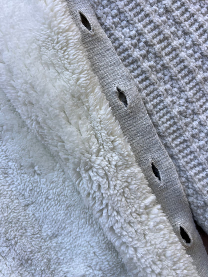 Light Grey Wool Button Hospital Set 6 Pcs