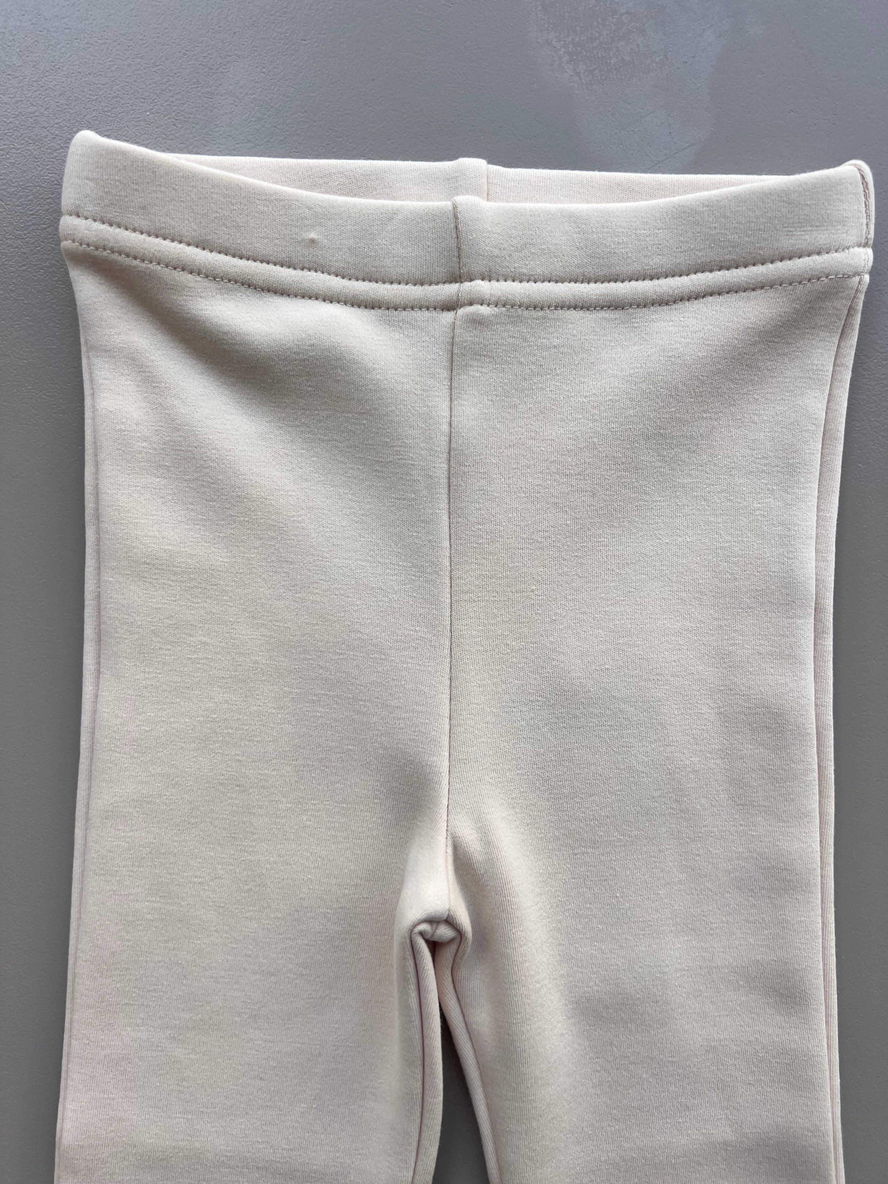 Flared Knit Trousers Fur Inside