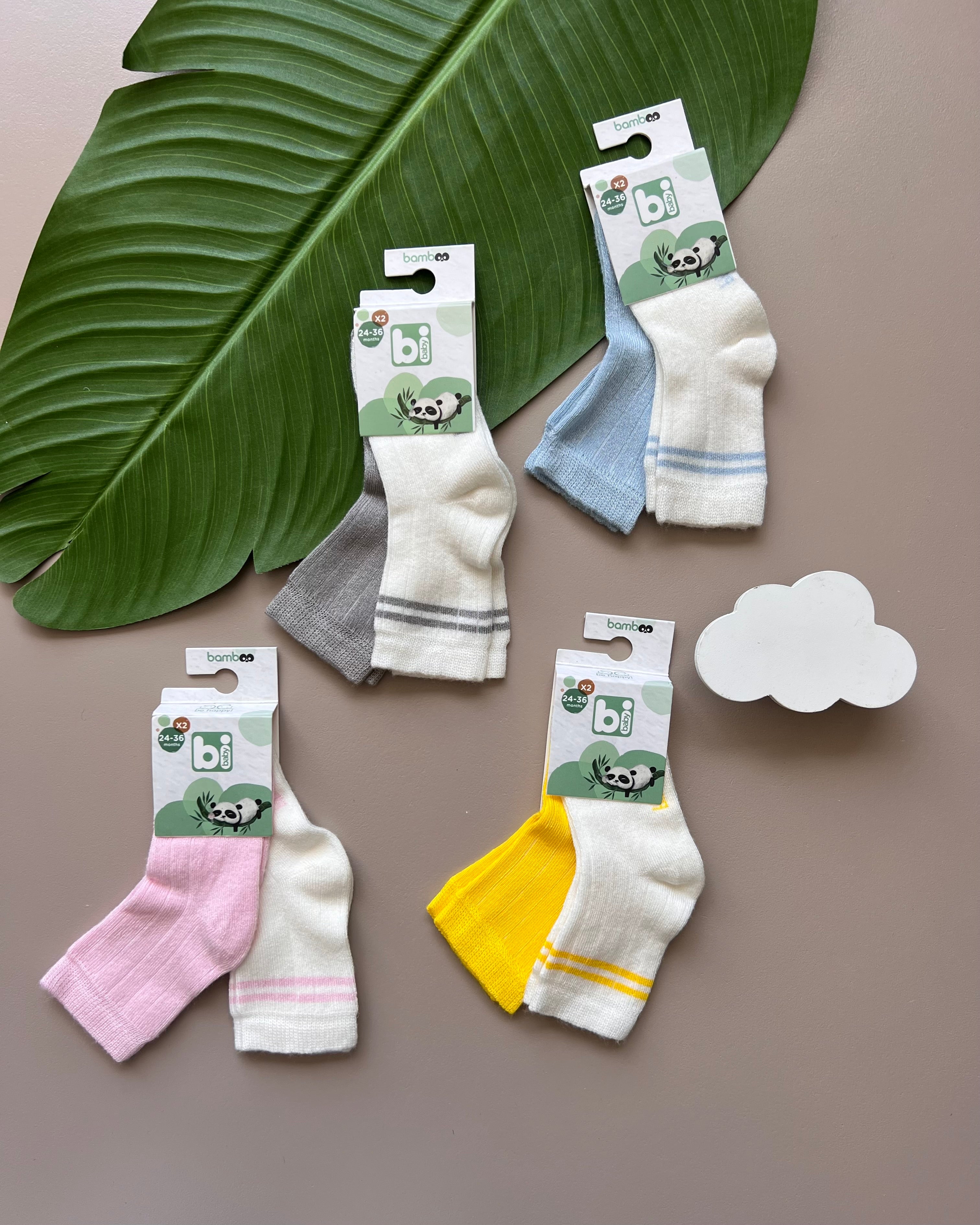 Bamboo Socks 2pc Pack