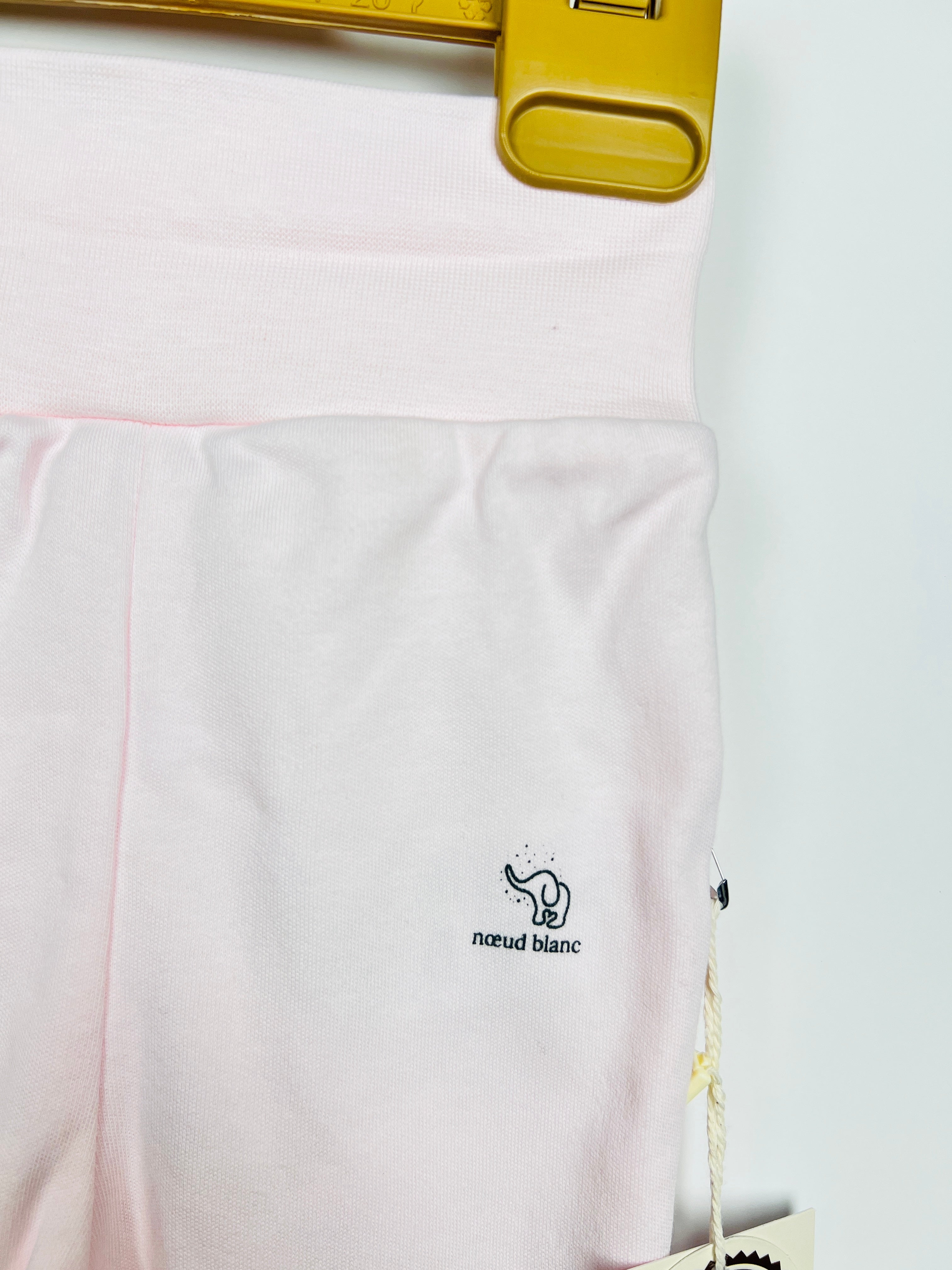 Nœud Blanc™ Organic Cotton High Waist Footed Pants