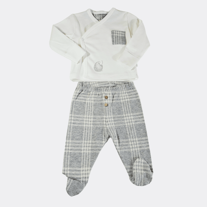 Gray/White Velvet Hospital Set - La Farandole Paris