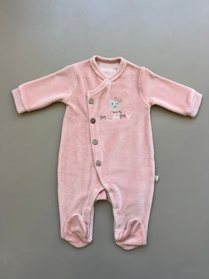 GOTS™ Certified Organic Cotton Velvet Overall With Wooden Buttons
