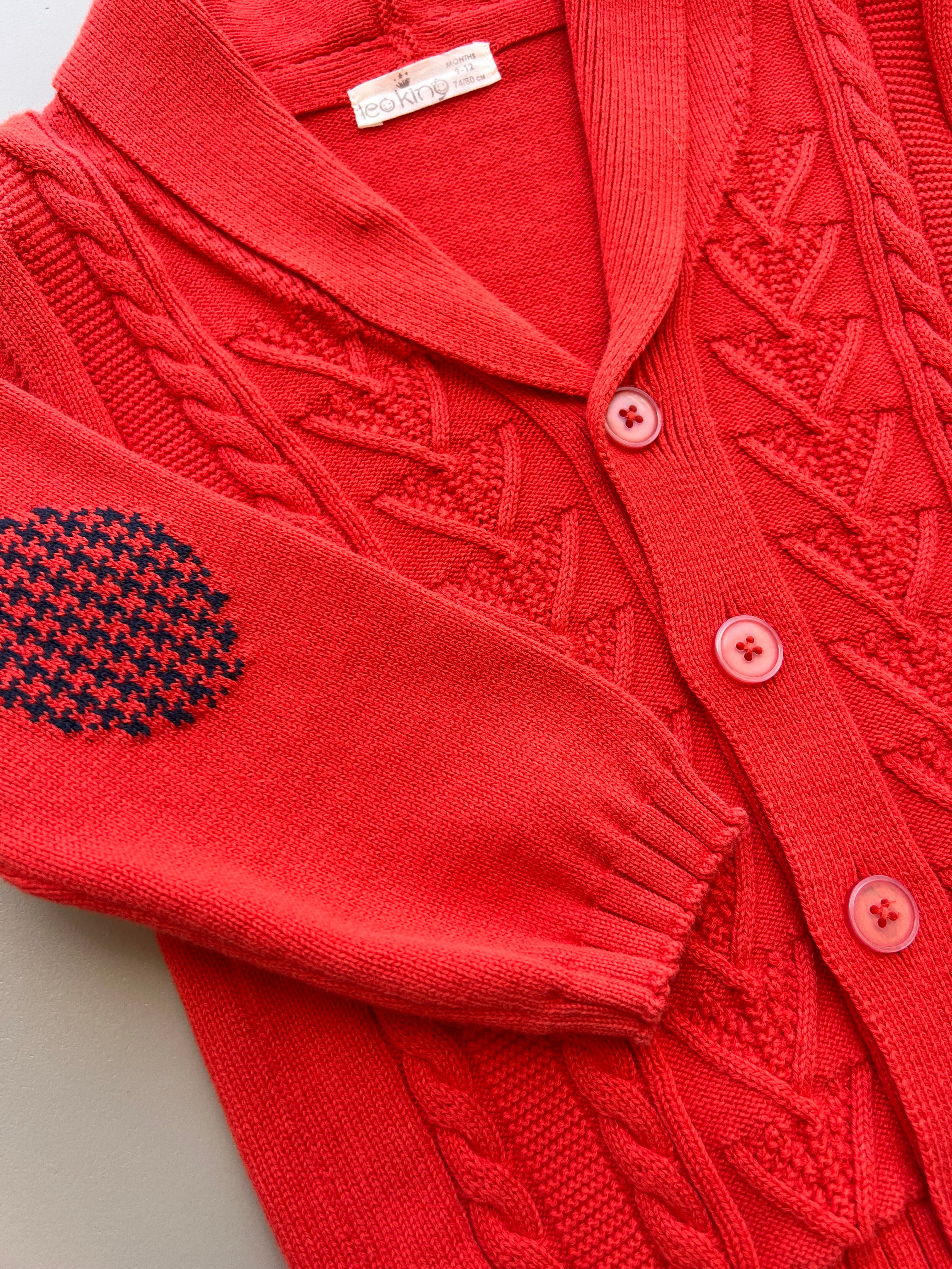 Coral/Navy Blue Organic Cotton Set