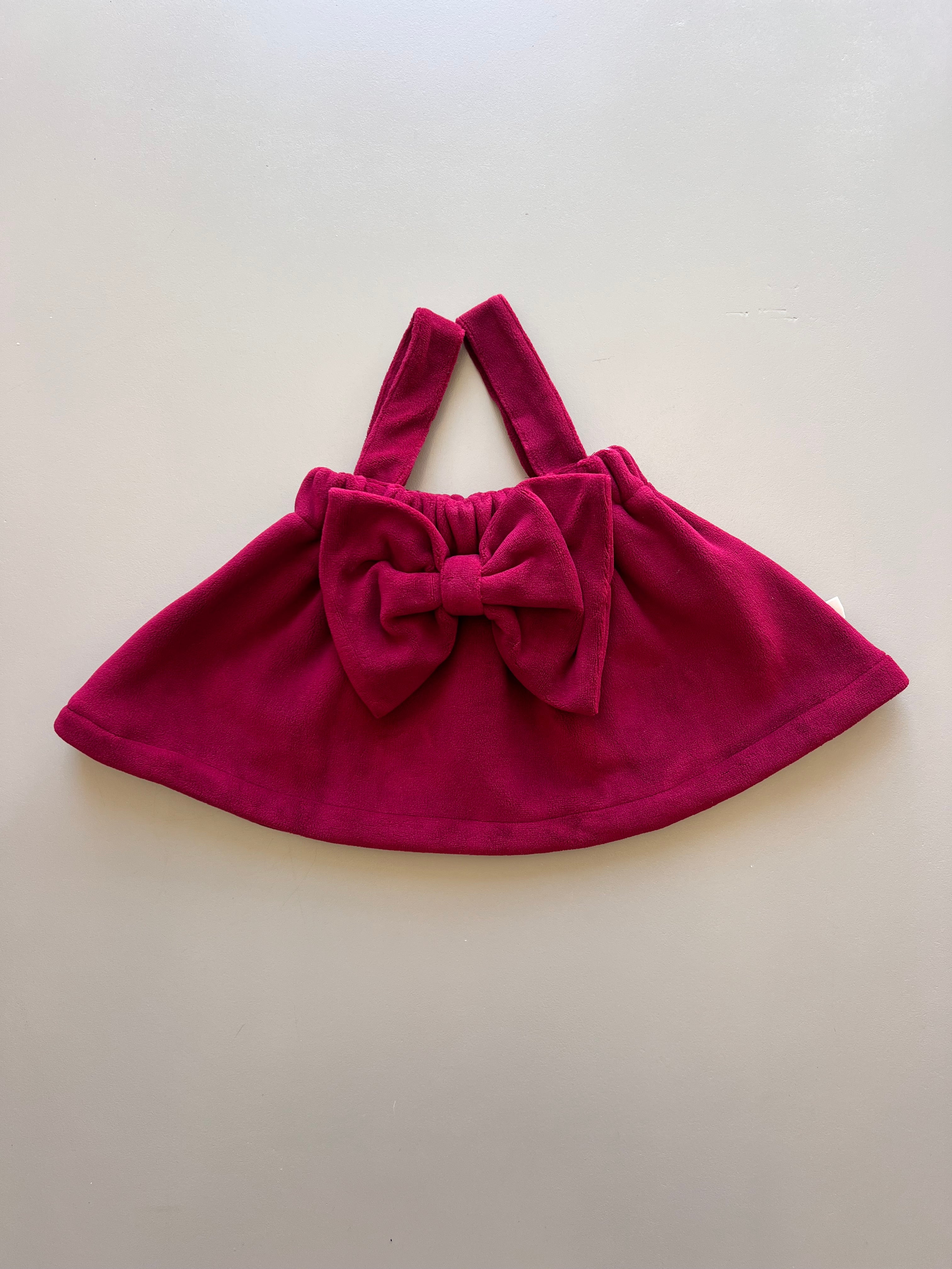 Burgundy Velvet Salopettes