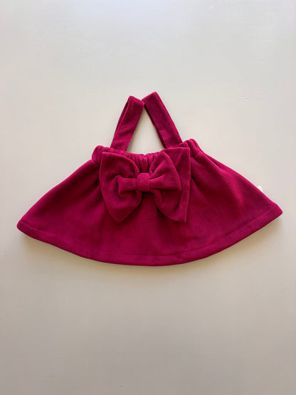 Burgundy Velvet Salopettes