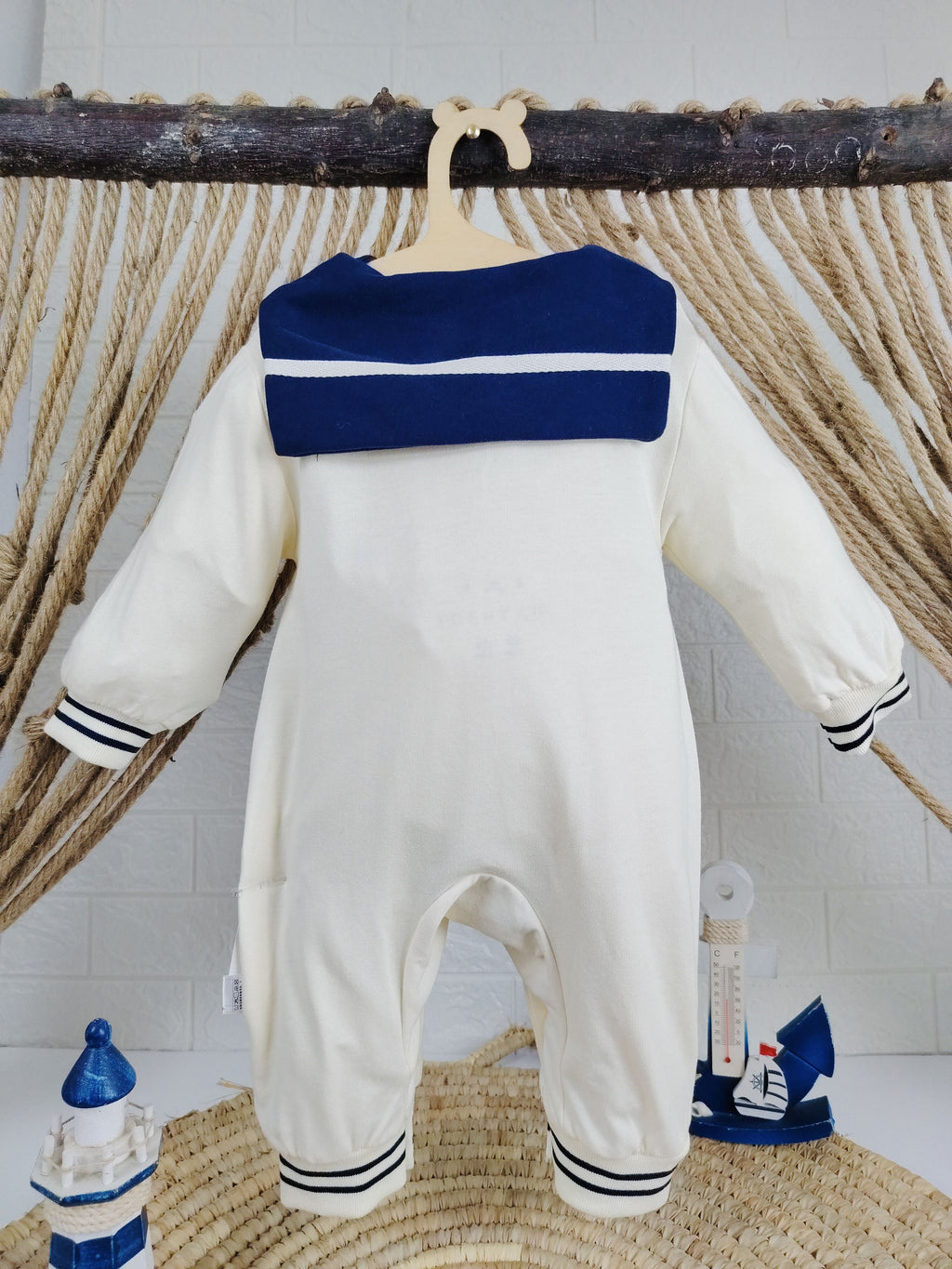 Navy & Beige Matelot Overall
