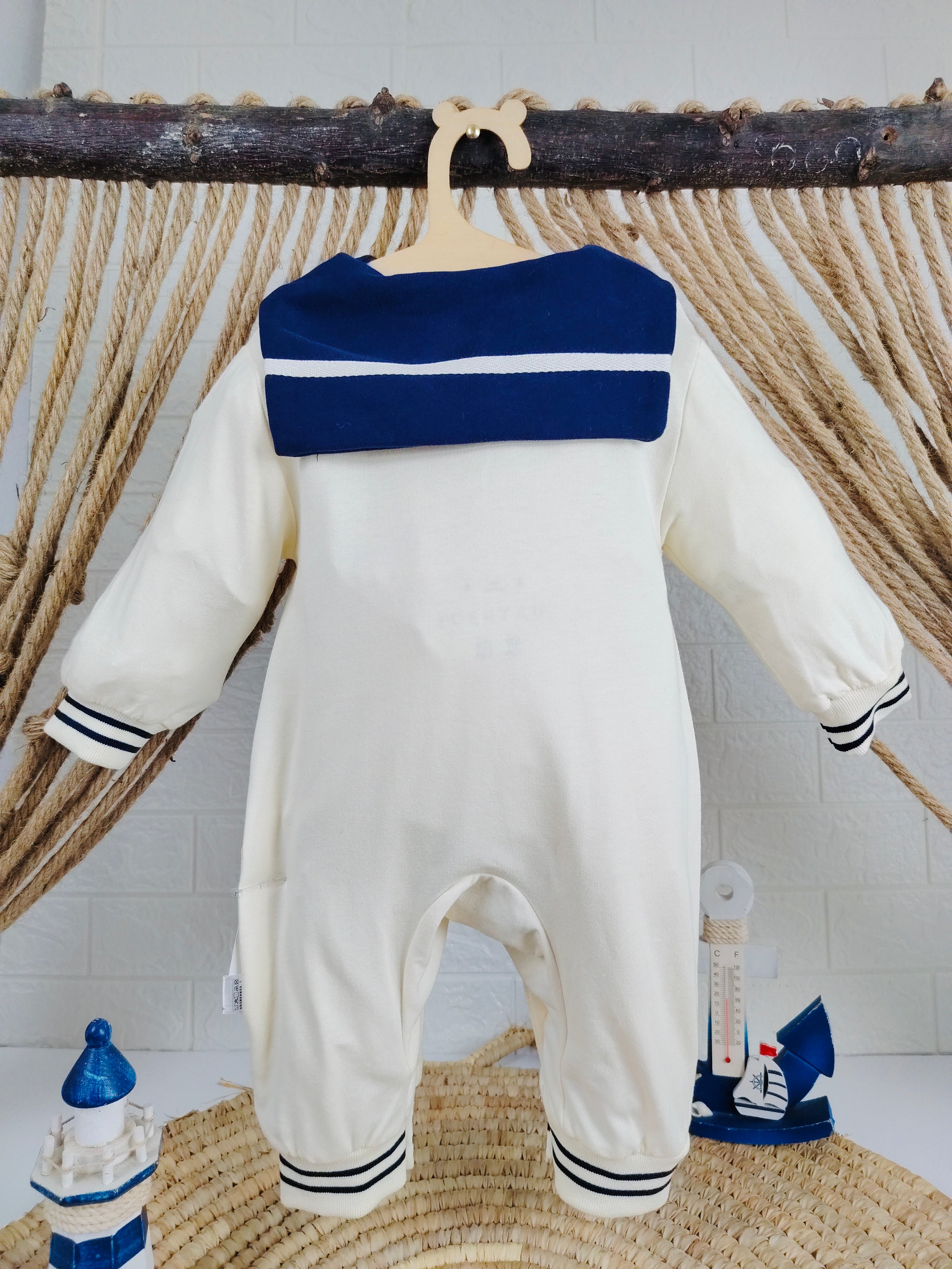 Navy & Beige Matelot Overall