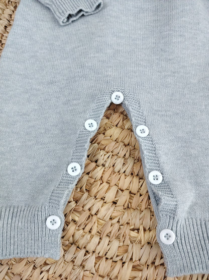 Grey Large Collar Overall