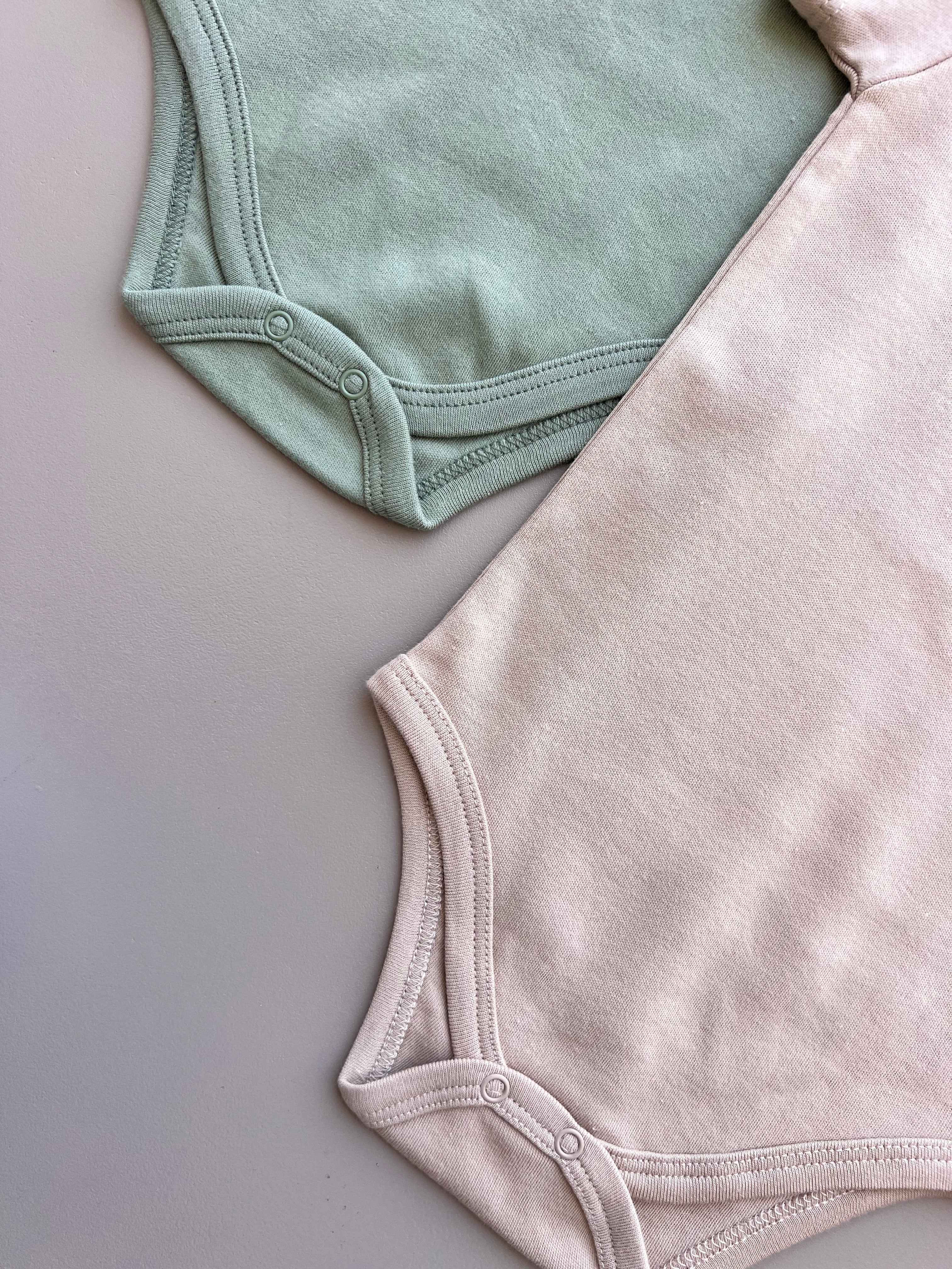 Green/beige/white Avocado Pack 3p Short Sleeves Bodies