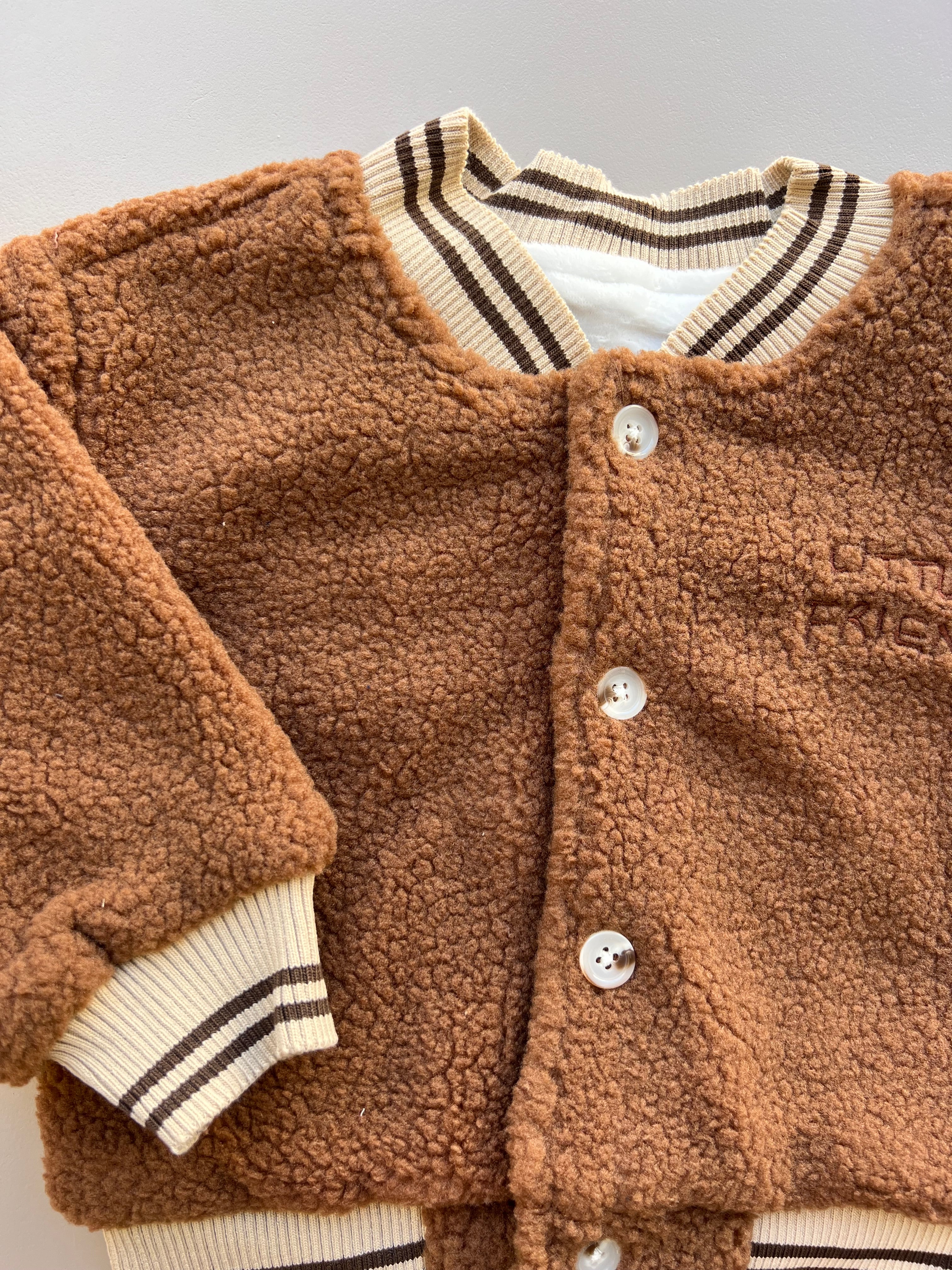 Brown Teddy Fur Winter Jacket