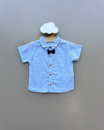 Blue & White GOTS™ Certified Organic Cotton Shirt