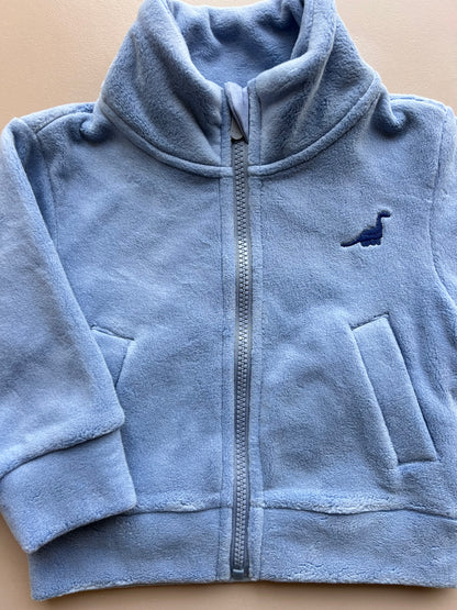 Blue Dinosaur Fur Jacket