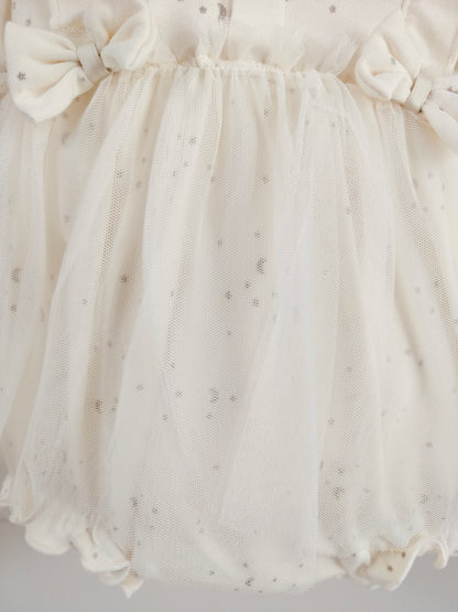 Off-White Tulle Romper Dress