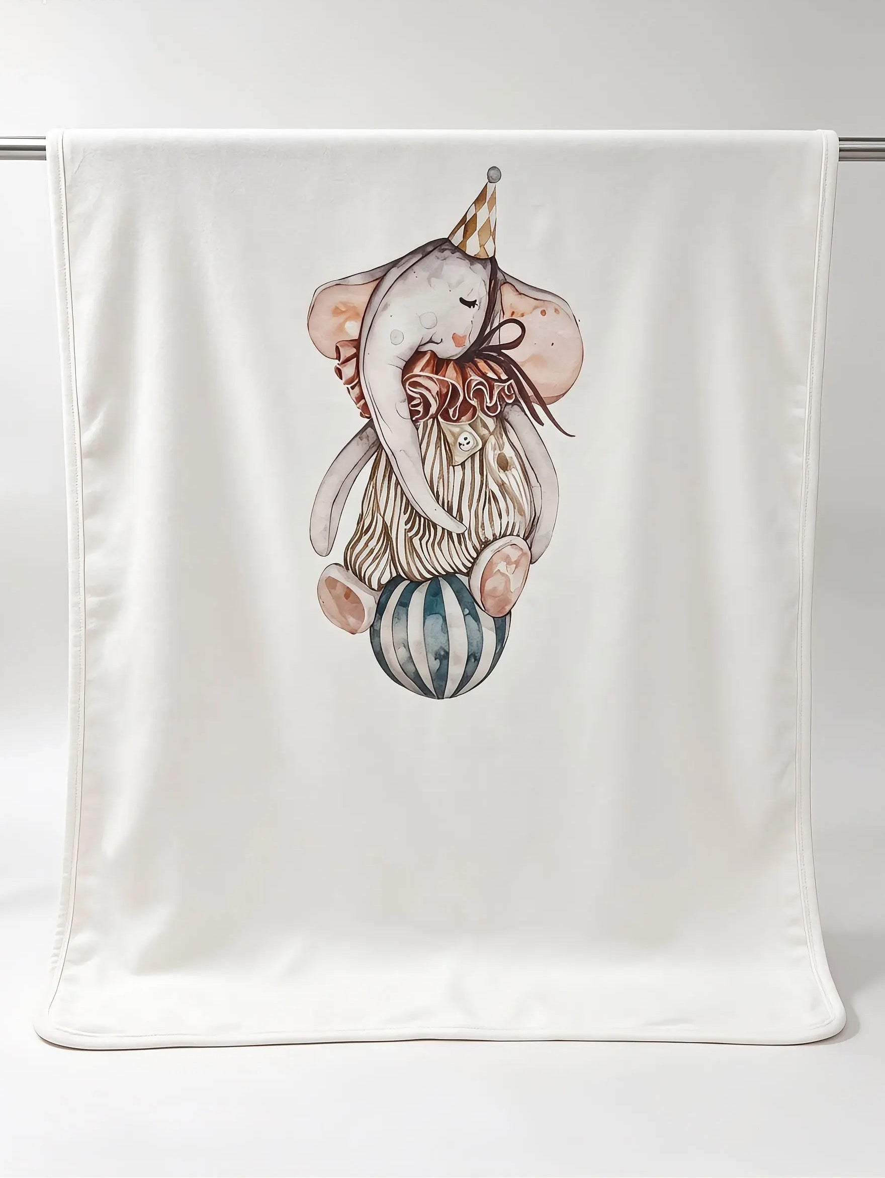 Nœud Blanc™ Organic Cotton Elephant Blanket