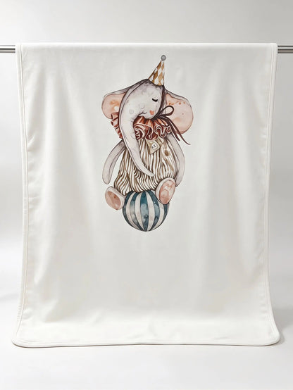 Nœud Blanc™ Organic Cotton Elephant Blanket