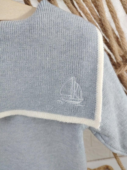 Grey Large Collar Overall