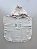 Beige Embroidered Ponchos