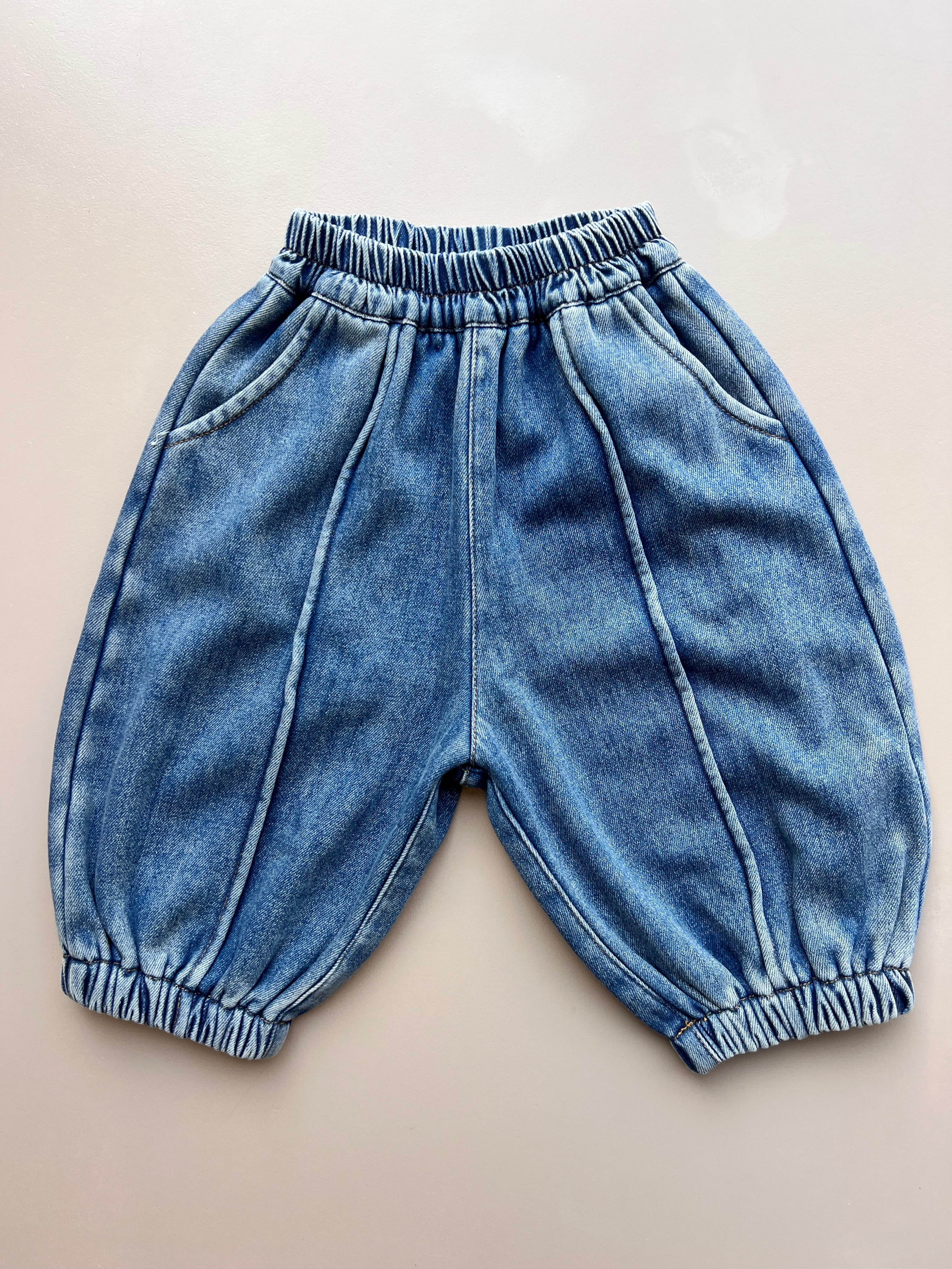 Blue Denim Jeans Fur Inside