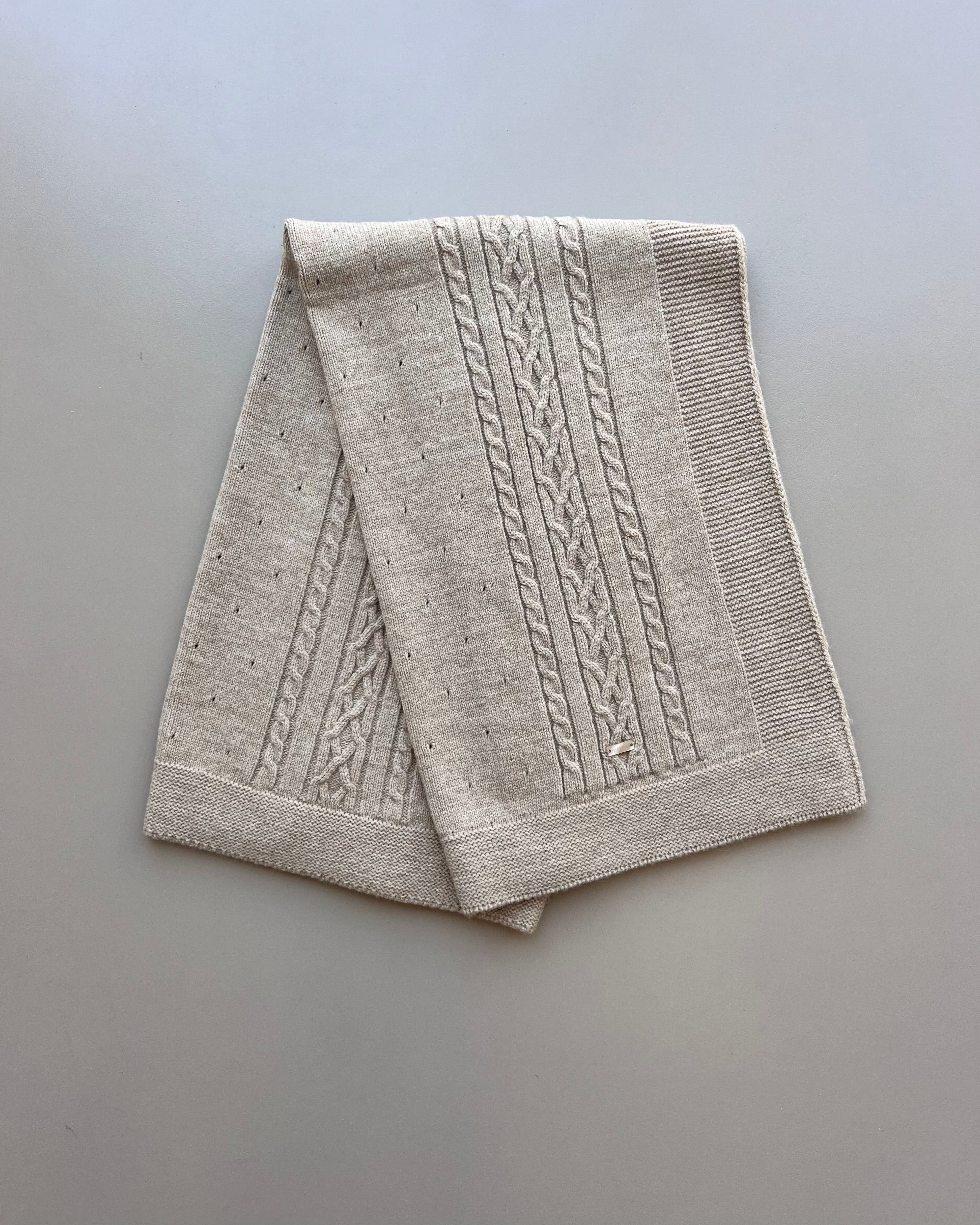 Brown Natural Wool Blanket