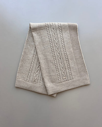 Brown Natural Wool Blanket