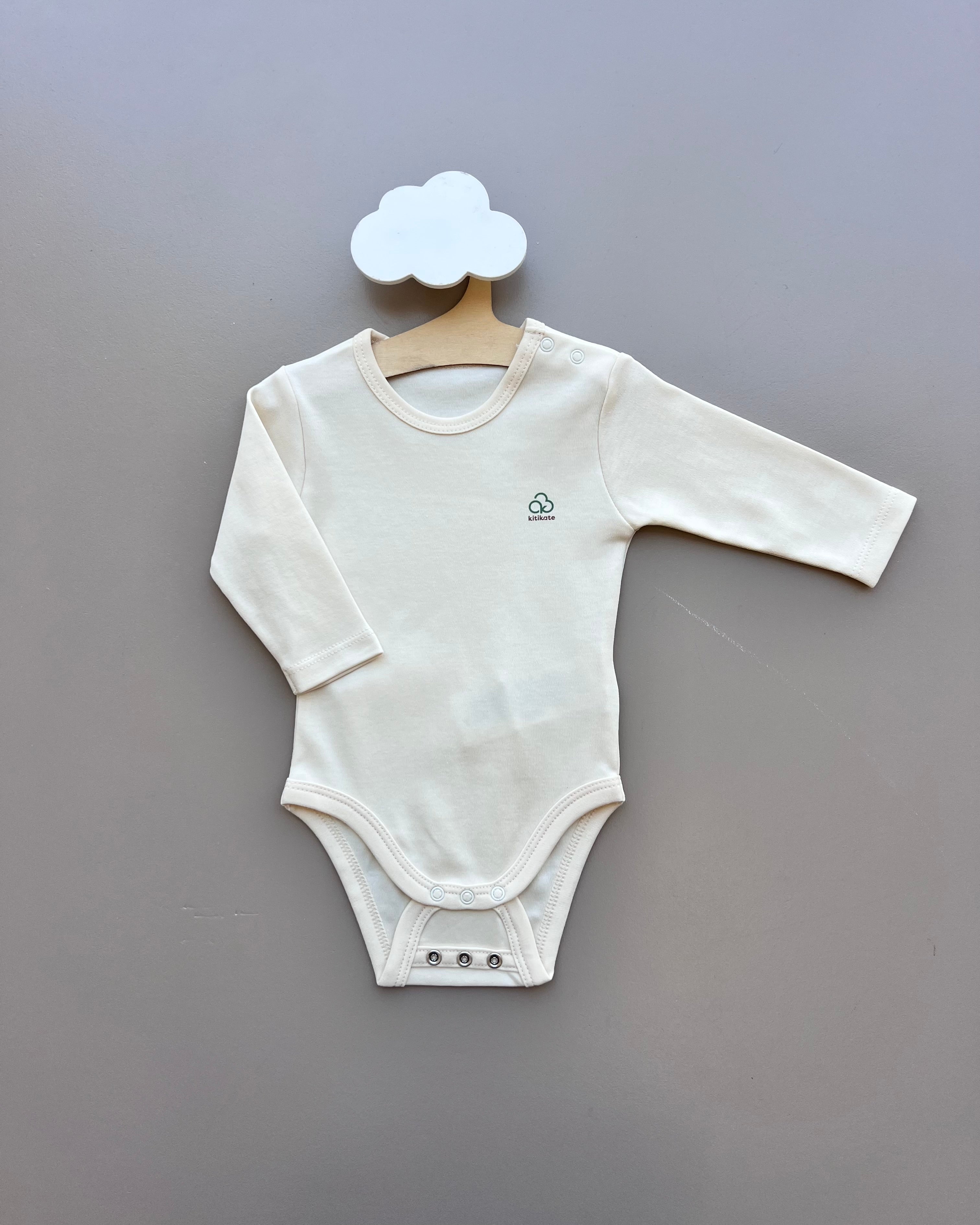 Beige GOTS™ Certified Organic Cotton Double Size Long Sleeves Body