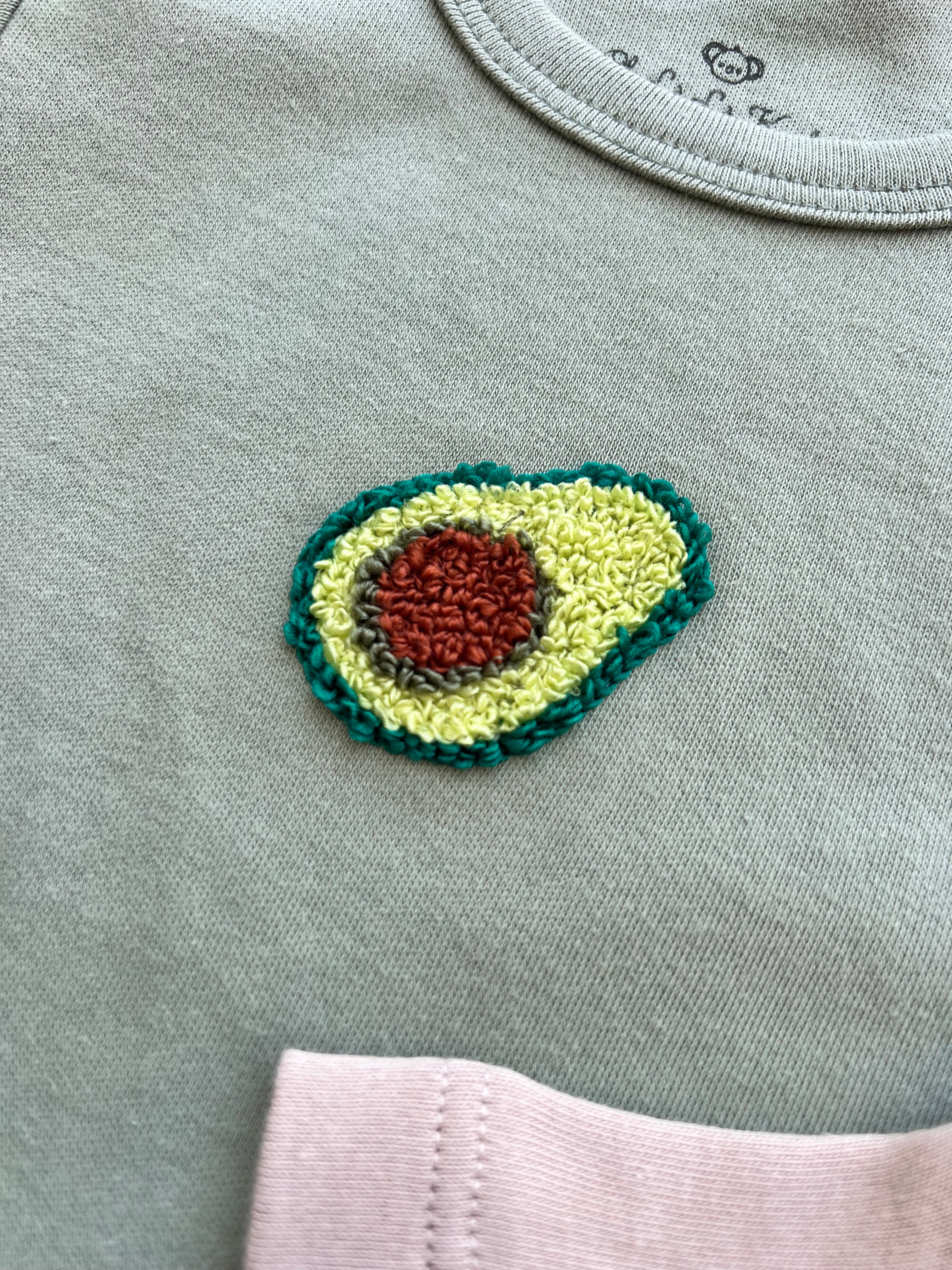 Green/beige/white Avocado Pack 3p Short Sleeves Bodies