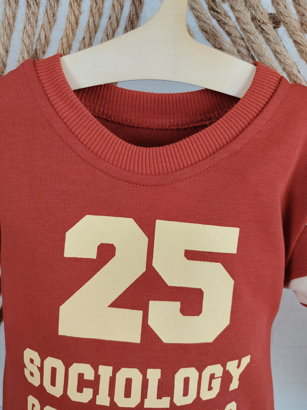 Red Oversize Sport Romper
