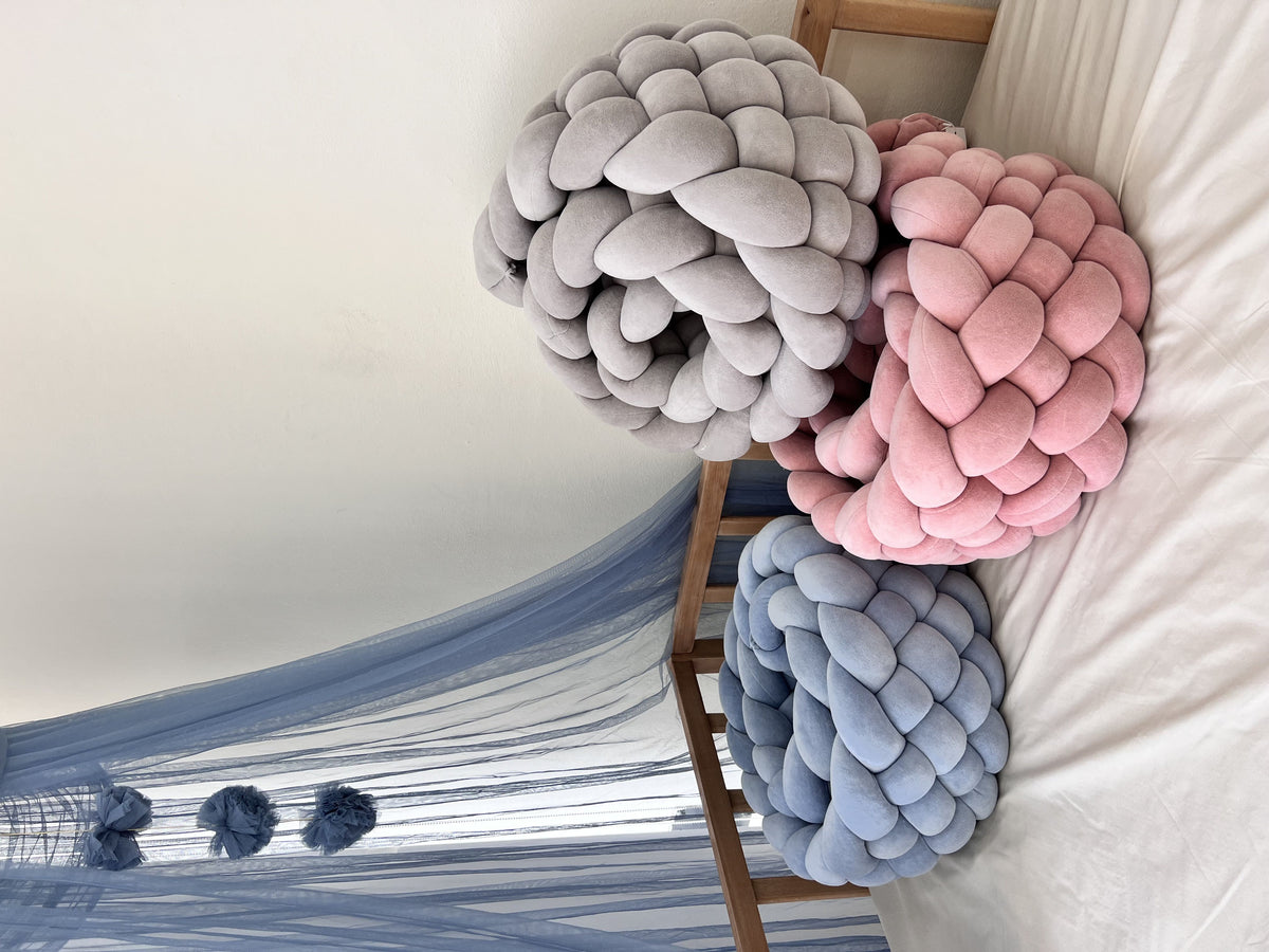 6-Ropes Fluffy Braided Bumper 230cm With Pillow & Matress Cover
