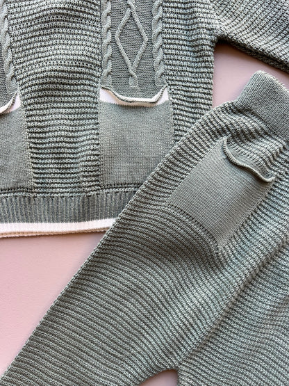 Green 100% Cotton 3 Pcs Set