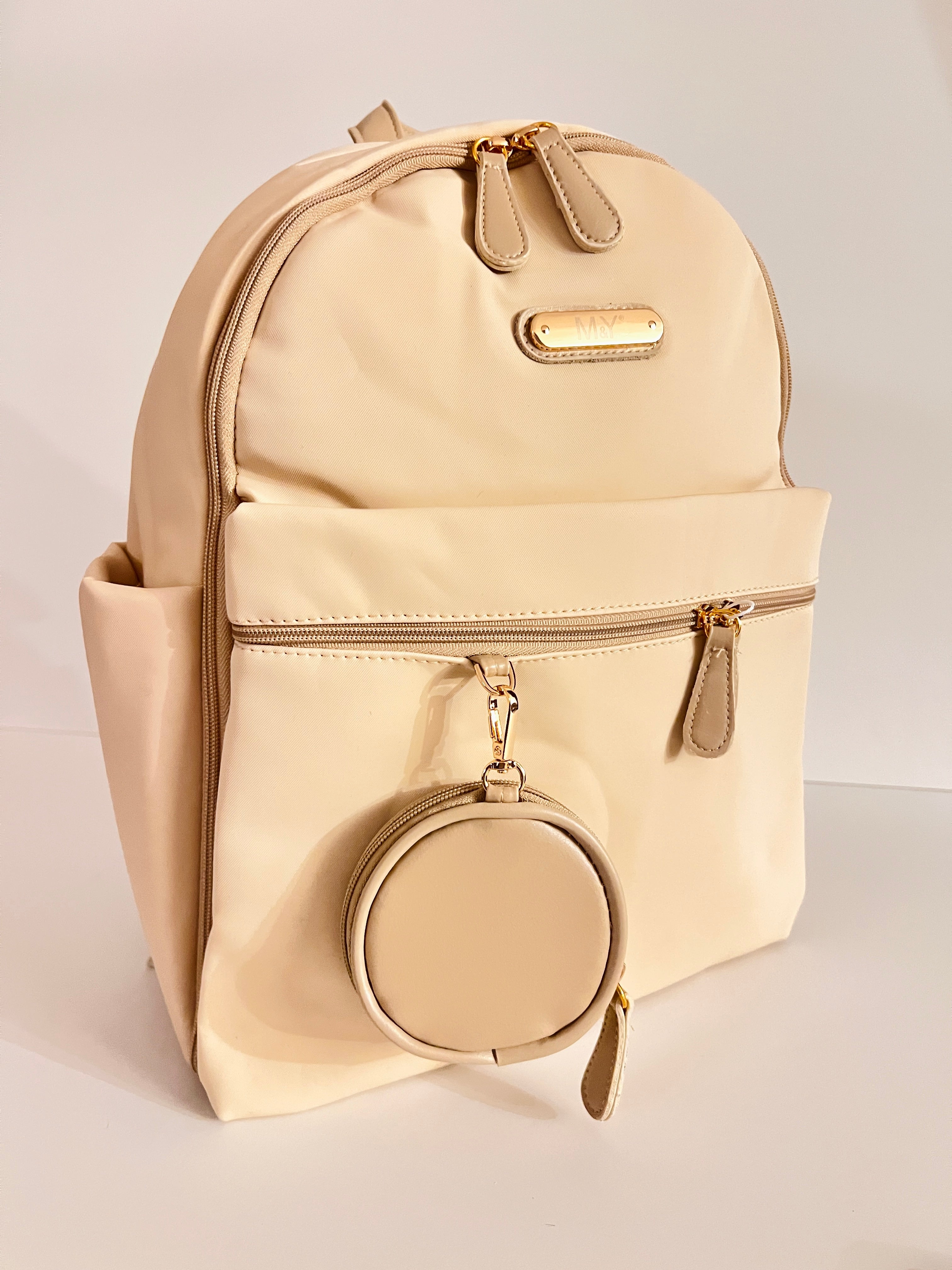 Backpack Leather Diaper Bag