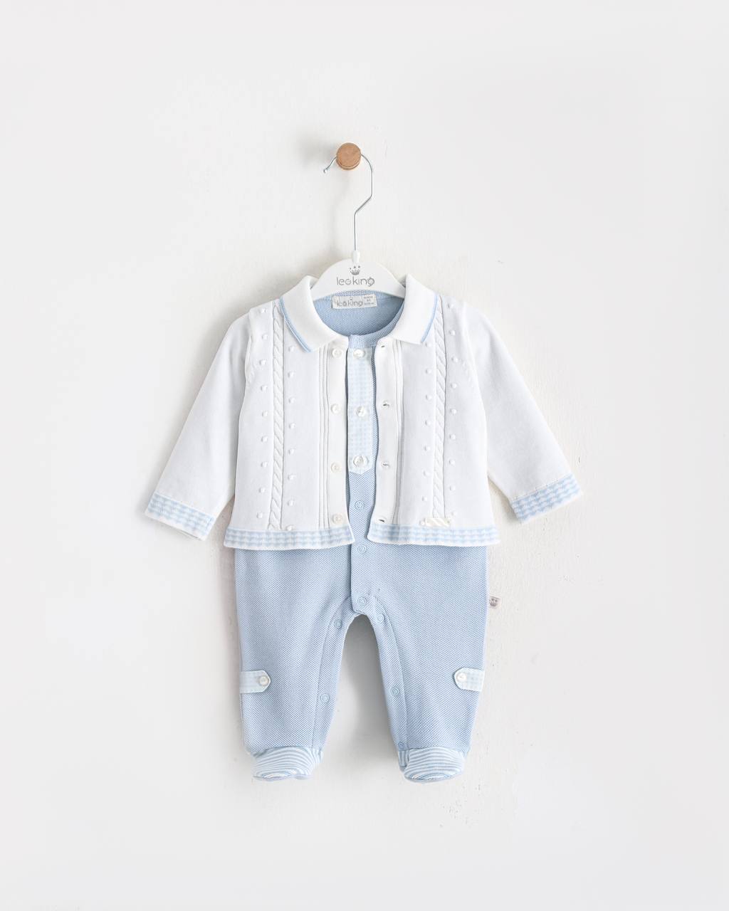 Blue and white Polo Organic Cotton Overall