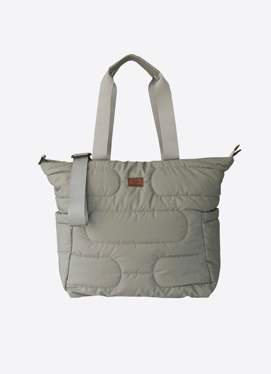 Grey Kapitone Diapers Bag