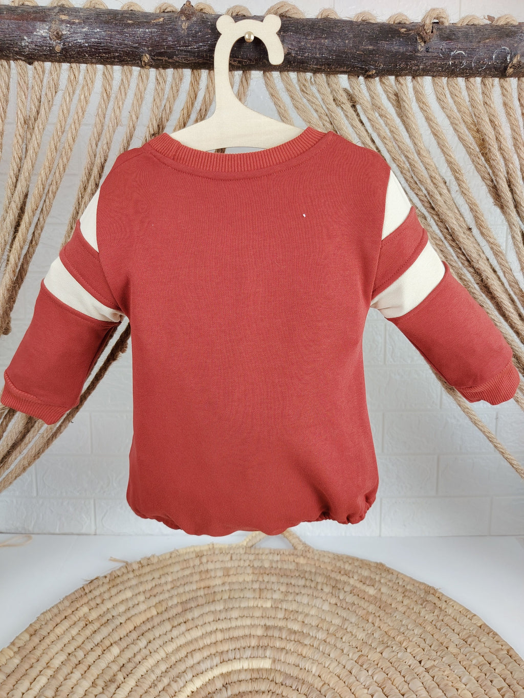 Red Oversize Sport Romper