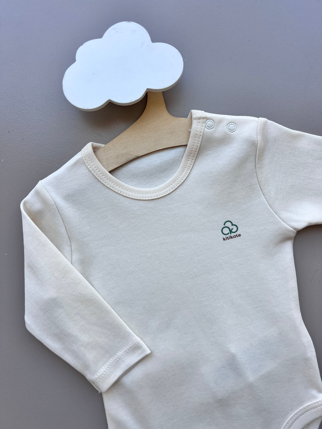 Beige GOTS™ Certified Organic Cotton Double Size Long Sleeves Body