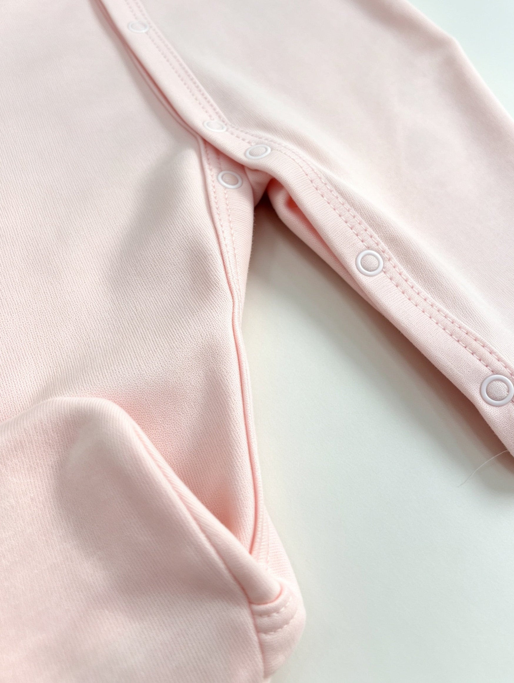 Pink GOTS™ Certified Organic Cotton Footed Overall
